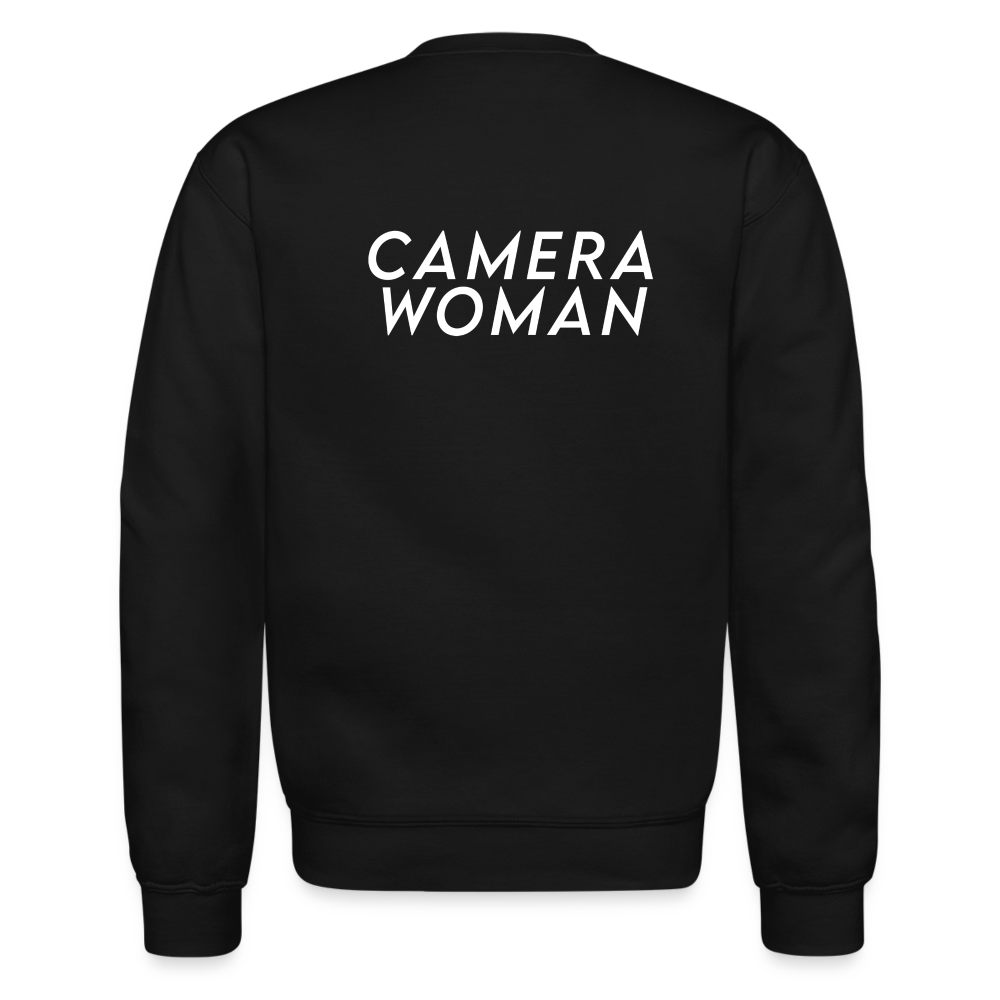 Camera Woman Crew Sweatshirt - black