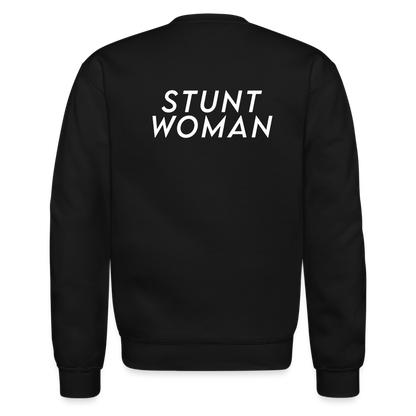 Stunt Woman Crew Sweatshirt - black