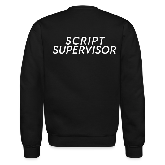 Script Supervisor Crew Sweatshirt - black