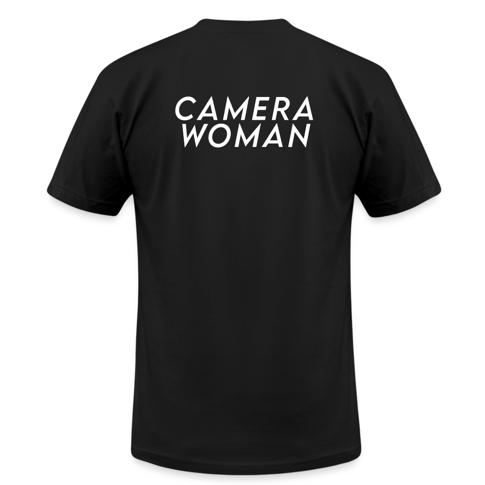 Camera Woman Crew T-Shirt - black